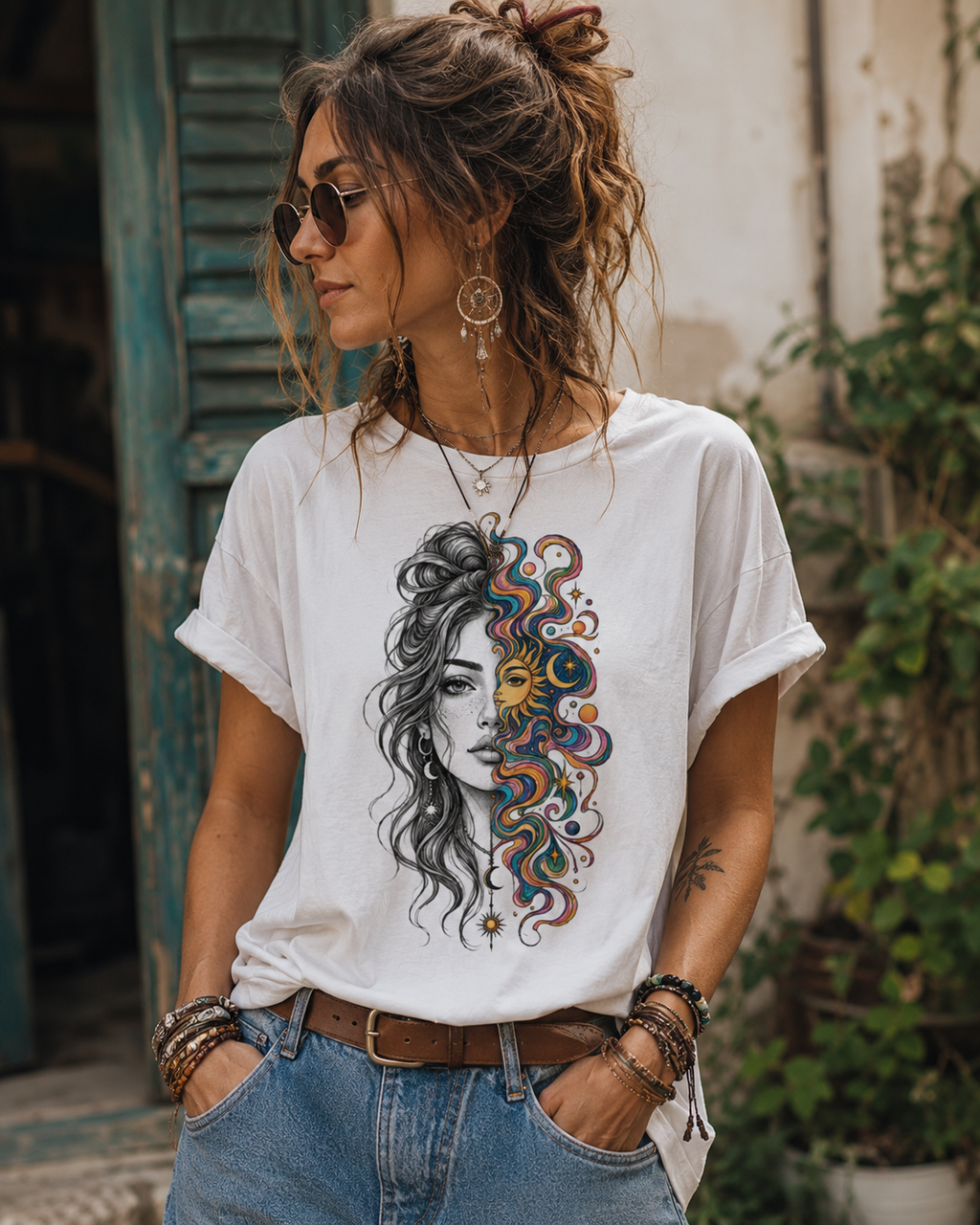 T-shirt Femme Bohème