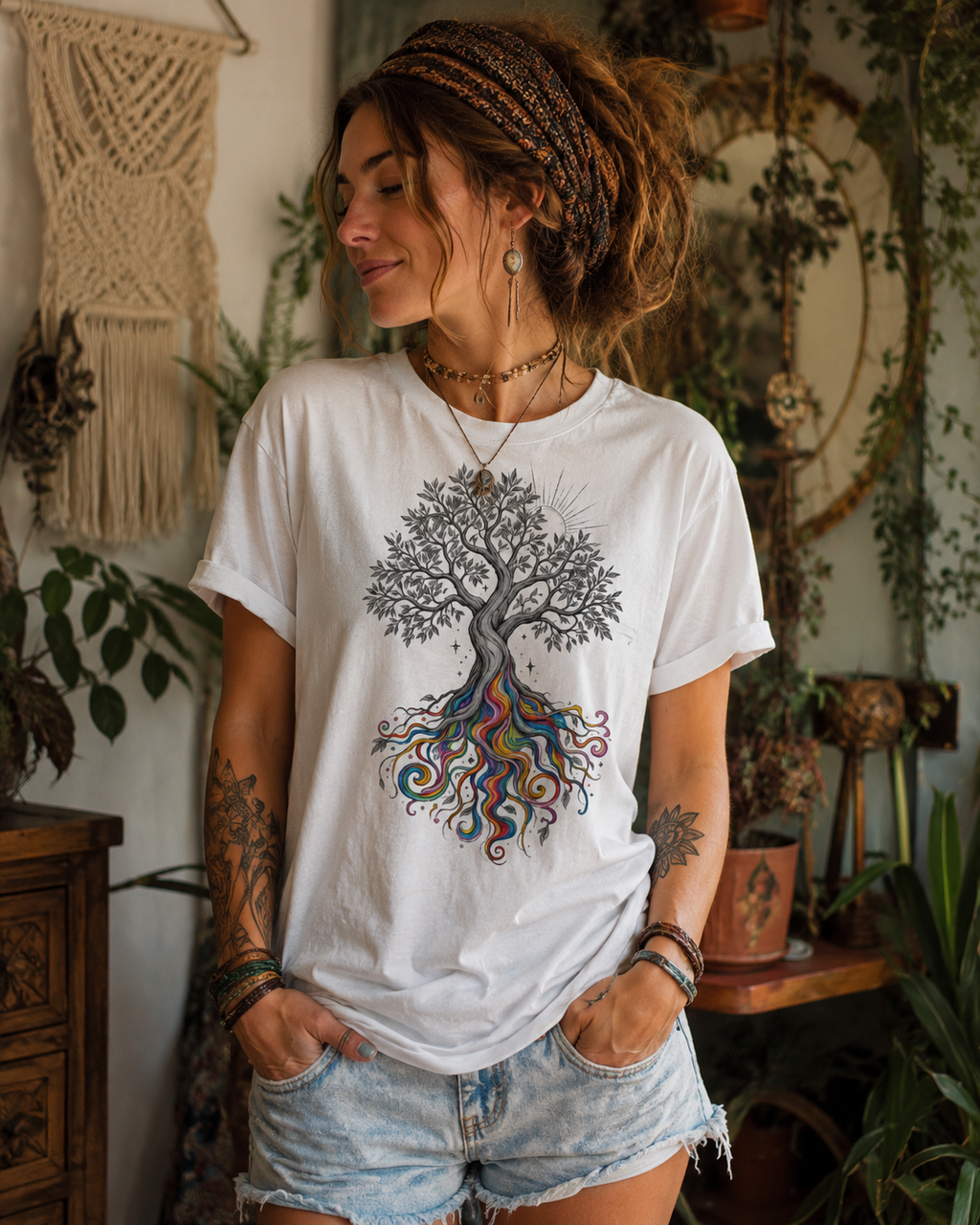 T-shirt Arbre de Vie Bohème