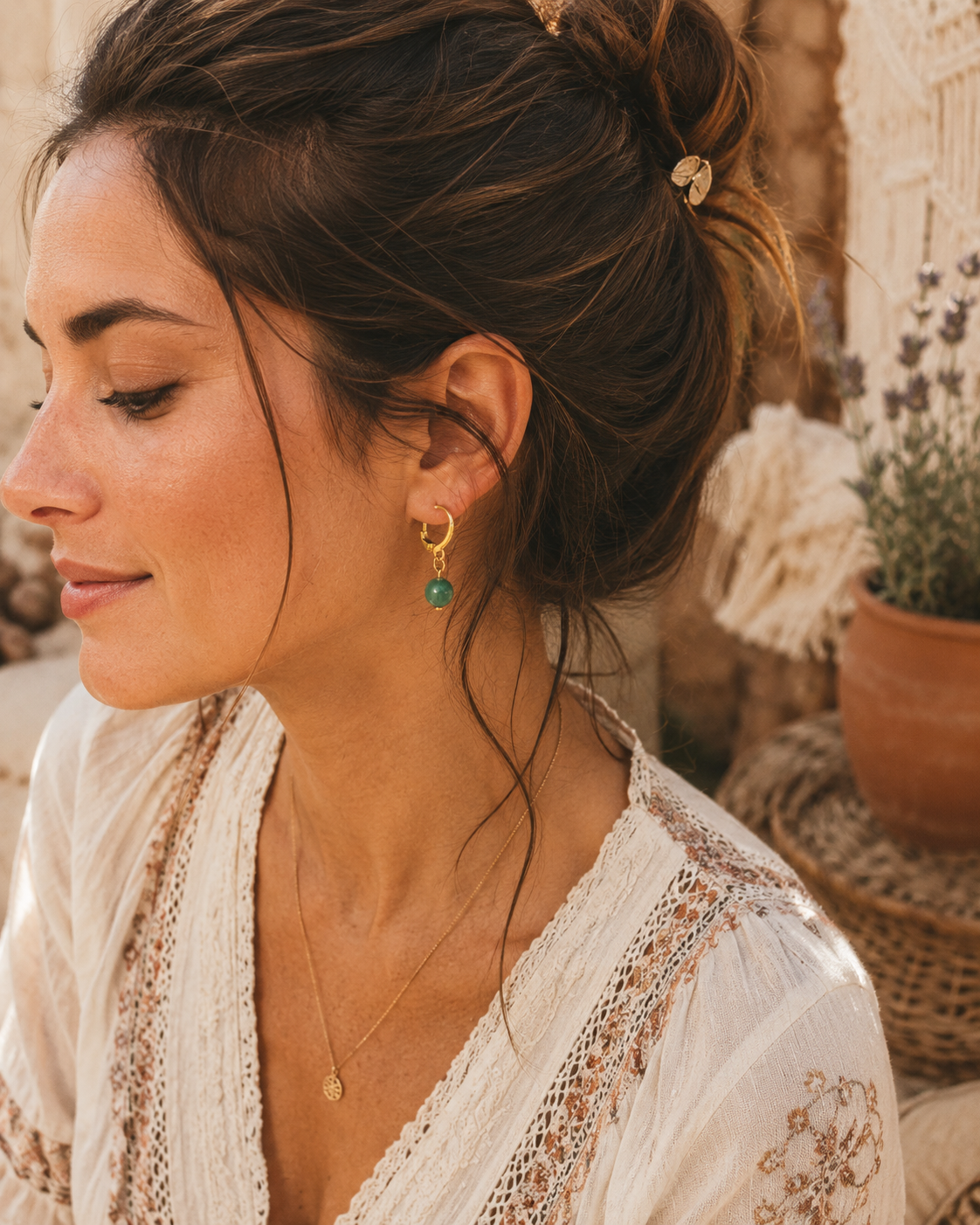 Boucles d’oreilles Améthyste