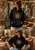 Sweat à Capuche Bohème – Soleil Spirale Psychédélique
