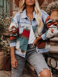 Veste Bohème en Jean & Motifs Ethniques