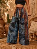 Pantalon Bohème Tie & Dye – Coupe Palazzo
