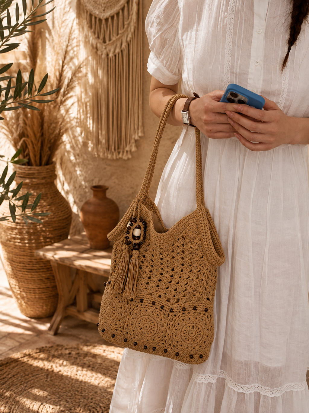 Sac Bohème au Crochet – Esprit Nomade